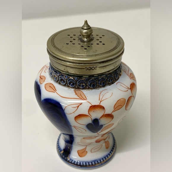 19th Century Antique EPNS Gaudy Welsh Unrecorded Pattern Sterling Lid Salt Shake - Picture 14 of 14